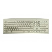 Washable 105 Key Full Layout Desktop Keyboard, USB, light grey, CH layout