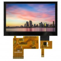 TFT 4.3" Panel only + HB BL + CTS, 640 nits, Transmi, Wide View angle, Resolution 480x272