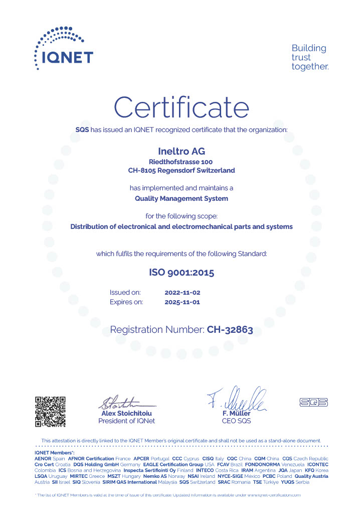 IQNet Certificate 2022