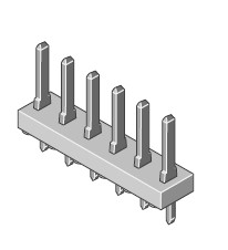 Stiftleiste 1-reihig Raster 3.96mm gerade 15-pol