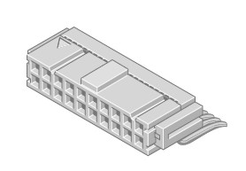 Flakafix Buchsenleiste IDC 16pol