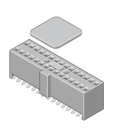 Mini-Card Buchsenleiste 16-pol SMT