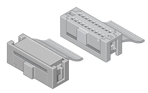 Mini-Flakafix Buchsenleiste IDC 20-pol