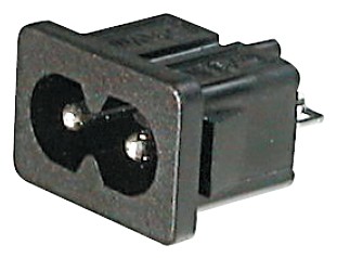 Einbaustecker 8-Form, Lötanschluß, Snap-In Befest.