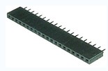 08 pol. Lötger. Pinl. 3,2 mm - 2,54/einreihig