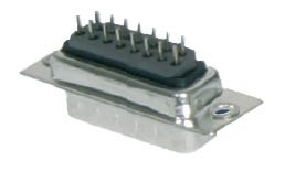 09 pol. Löt gerade PCB, mit Ferritplatte, GS III