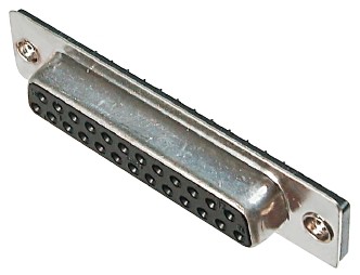 25 pol. Löt gerade PCB, Ultra-Flach GS III