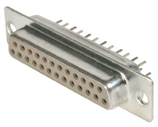 15 pol. Löt gerade PCB, Gehäuse verzinnt, GS III