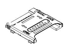 Micro SD Steckverbinder, 8-polig SMT