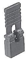 Nut Prüfspitz o. Prüfclip Griffl.2 pol. RM.2,54Au 