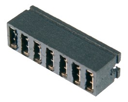 Nut für Prüfspitze o. Prüfclip, 06 pol. RM.2,54mm