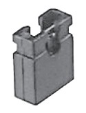 Nut Prüfspitz o. Prüfclip 2 pol. RM.2,54 gr, Au