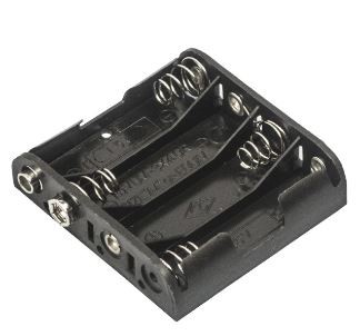 Batteriehalter für 4xAA mit 9V Anschluss
