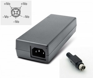 Tischnetzteil 12VDC/7A,90W,IN 90-264VAC, 4-Pin Snap and Lock Power Connector Kycon (aka Power DIN)