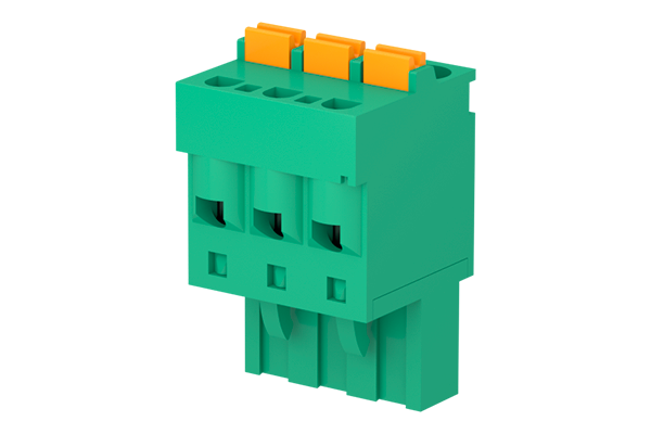 PC-Federklemme, 02 pol., RM 5.0 mm