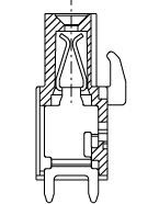 PC-Buchsenleiste, zusammenbaubar, 03 pol. RM 5.0mm