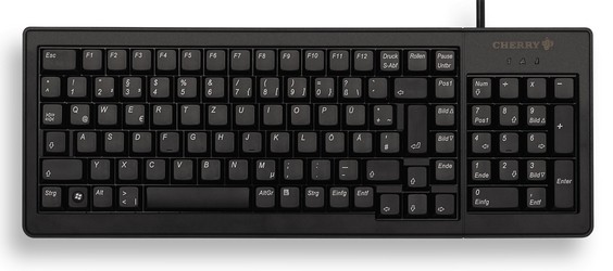 CHERRY Keyboard XS COMPLETE USB+PS/2 NumBlock schwarz CH Layout