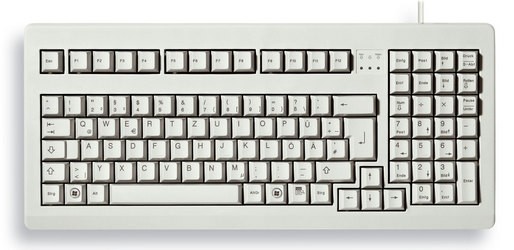 CHERRY Keyboard COMPACT USB+PS/2 19" hellgrau US/€ Layout