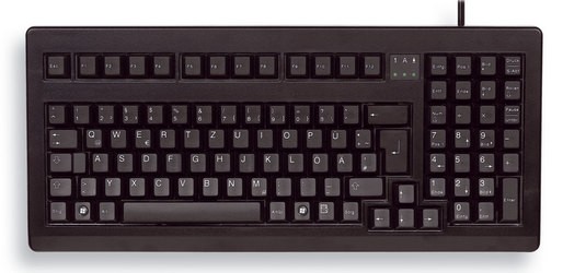 CHERRY Keyboard COMPACT USB+PS/2 19" schwarz US/€ Layout