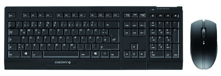 CHERRY Keyboard+Mouse B.UNLIMITED 3.0 wireless schwarz CH Layout