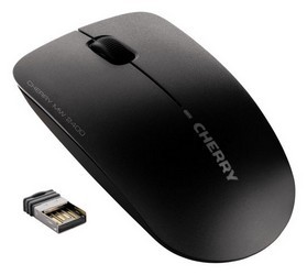 CHERRY Mouse MW 2400 wireless optical schwarz 3 buttons