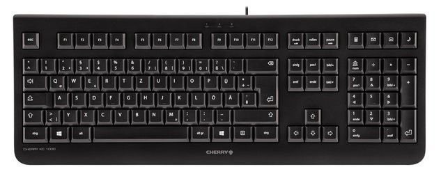 CHERRY Keyboard KC 1000 USB schwarz CH Layout