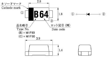 Schott Diode 40V 1.1A Ifsm=30A  PBF FREE