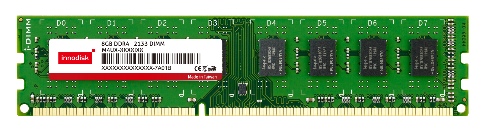 DDR4 4GB UDIMM 512Mx8 288PIN SA 2666MT/s 0..+85C