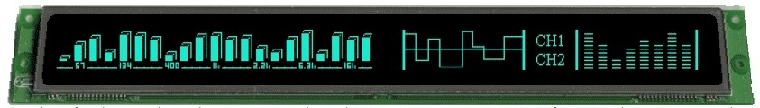 VFD Graphic Module 512x32 Dots 0.6x0.8mm Dot Pitch