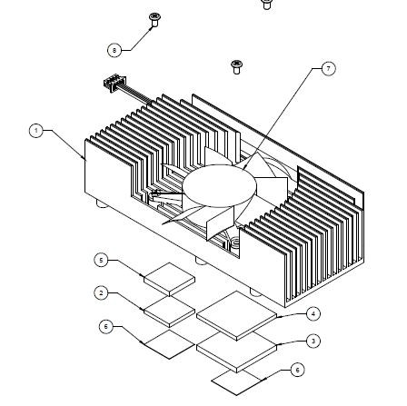 Heatspreader for COMe-cOH, active threaded 