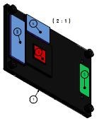 Heatspreader for COMe-mVV10, threaded mounting holes