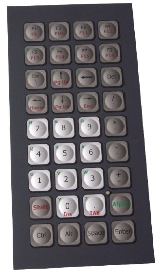 Keyboard 36 keys Panel-Mount PS/2