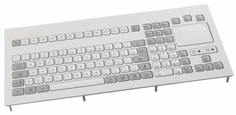 Keyboard with Touchpad IP65 panel-mount PS/2 German-Layout