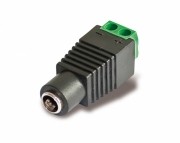 Buchsenadapter, DC-Buchse auf Schraubklemme, DC-Buchse: 2,5 x 5,5mm