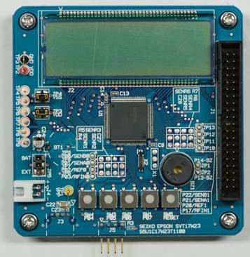 S1C17W23 Evaluation Board,ICD dot m.LCD