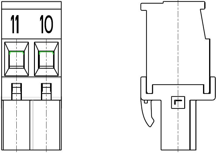 PC-Schraubklemme, anreihbar, L, 02 pol. RM 5.00mm