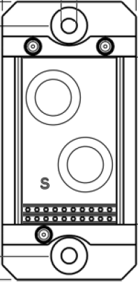 MAC Buchsenteil kpl. mit 2 Isolierkörper 10-pol. 2 Druckluft