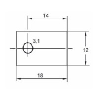 Montagescheibe für Transistorgehäuse 