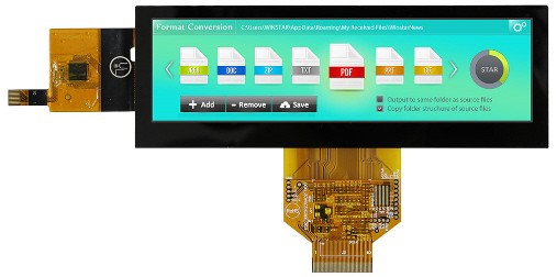 TFT 5.2" Panel 700cd/nits, High Brightness, Transmi, Weitwinkel, 480xRGBx128