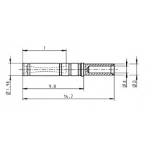 ODU - X- Buchsenkontakt ø 1.10 mm  