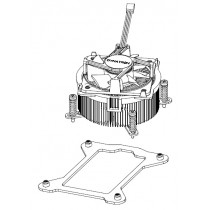 Cooler Fan LGA1156 socket,4P,12V,2-Ball Bearing,Dynatron K785