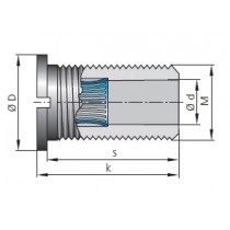 Lamellenbuchse ø 6 mm durchgehend offen