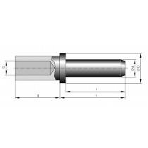 Stiftkontakt massiv ø 8 mm Crimpanschluss