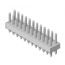 Stiftleiste 2-reihig Raster 2.54mm gerade 4-pol