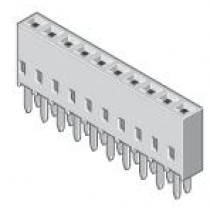 Bu-Leiste 1-reihig Raster 2.54mm stehend 20-pol