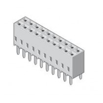 Bu-Leiste 2-reihig Raster 2.54mm stehend 30-pol
