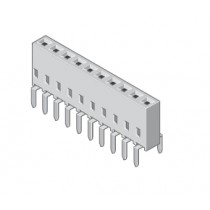 Bu-Leiste 1-reihig Raster 2.54mm stehend 16-pol