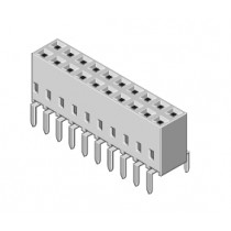 Bu-Leiste 2-reihig Raster 2.54mm stehend 22-pol