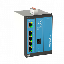 Industrial DSL Router 5 LAN ports, 2 digital inputs, 1 Slot for MRcards, Annexes B/J