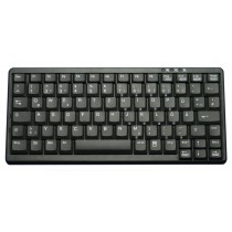 Industry 4.0 Mini Notebook Style Keyboard PS2 Black, Spanish layout